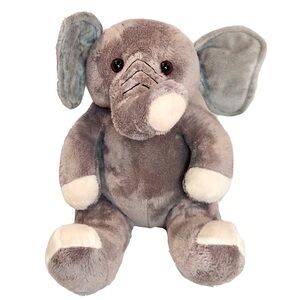 RETIRED 2014 Build-a-Bear No Tusks Gray Elephant 11”